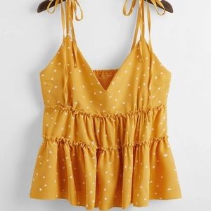 NEW yellow heart blouse